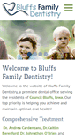 Mobile Screenshot of bluffsfamilydentistry.com