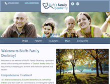 Tablet Screenshot of bluffsfamilydentistry.com